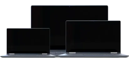 Three Chromebook devices ready for Caprome demo